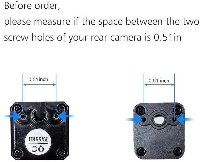 Alt view image 7 of 7 - Universal Car Rear View Camera License Plate Bracket, Upgraded Full Stainless Steel Backup Camera Mount, Dash Cam Mirror Accessory, Only Installation Holder