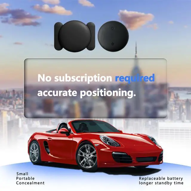 Alt view image 2 of 7 - Super Magnetic! 360 Days of Battery Life! Apple Find My Subscription-Free GPS Car Locator - Waterproof and Drop-Proof, Stealth Tracking, 1 Year Only Replacement Not Repair