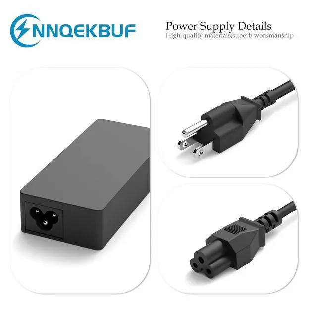 Alt view image 3 of 7 - Universal 45W 65W USB C Laptop Charger Compatible with Hp Chromebook,Dell,Lenovo,Acer,Asus,Samsung Galaxy,Google and Other Type C Fast-Charging Computer AC Adapter Power Cord Supply