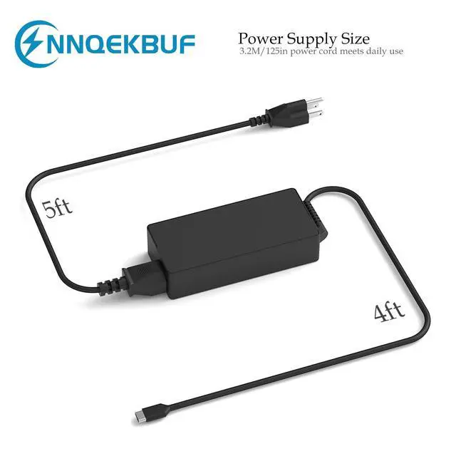 Alt view image 5 of 7 - Universal 45W 65W USB C Laptop Charger Compatible with Hp Chromebook,Dell,Lenovo,Acer,Asus,Samsung Galaxy,Google and Other Type C Fast-Charging Computer AC Adapter Power Cord Supply