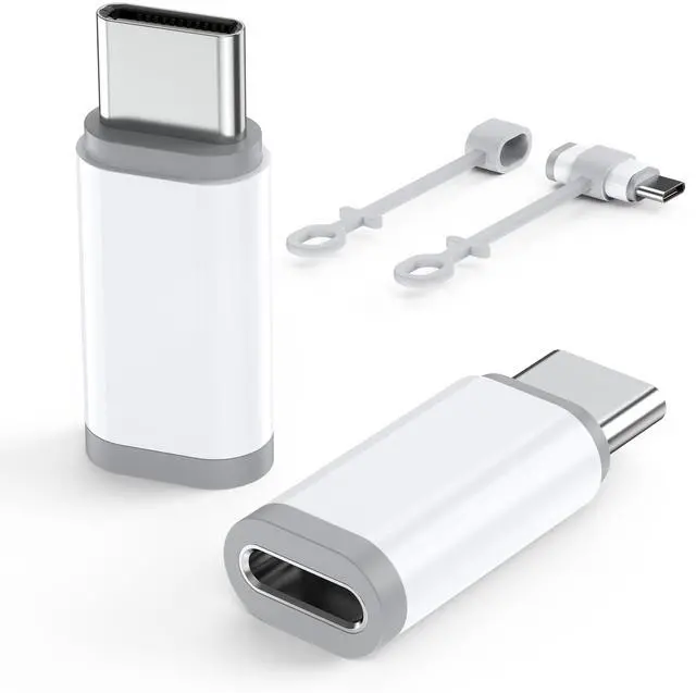 Main image of 2 Pack Lightning to USB C Adapter for iPhone 17 Air 16 16e 15 Pro Max Plus, iPad, Galaxy - NOT for Headphones/Microphone/OTG/iPencil, USB Type C to Lightning Adapter ONLY for Charging/Data Sync