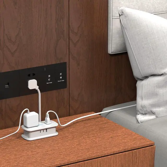 Alt view image 4 of 7 - Cruise Essentials 4-Ft Travel Power Strip with 4 Outlets and 3 USB Ports (2 USB C), Non Surge Protector for Cruise Ship, Travel Essentials, Home Office, ETL Listed, White