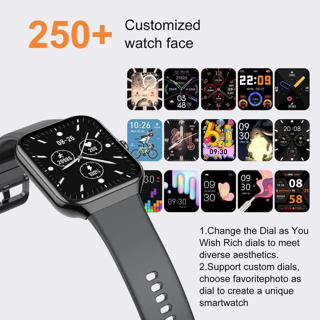 Alt view image 5 of 7 - Smart Watch for Men Women with Heart Rate/Sleep Monitor/Pedometer/Calories, 113+ Sports Fitness Watch Tracker