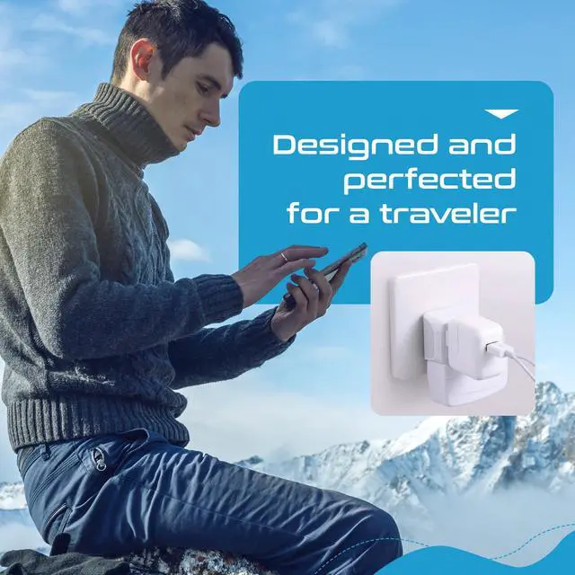 Alt view image 2 of 7 - Switzerland Travel Adapter Plug with Dual USA Input - Power - Type J (3 Pack) - Ultra Compact - Safe Grounded Perfect for Cell Phones, Laptops, Camera Chargers and More (CT-11A)