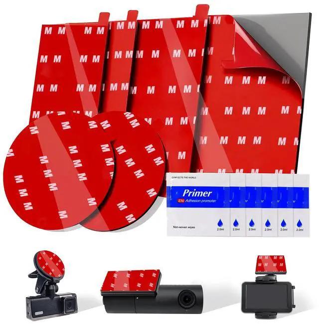 Main image of 6 Pcs Dash Cam Adhesive Pads, Double Sided Adhesive Pads for Car Dashboard,Very High Bond Heat Resistant Tape for Windshield,Heavy Duty Sticky Pads for Car Phone Holder and Dash Cam