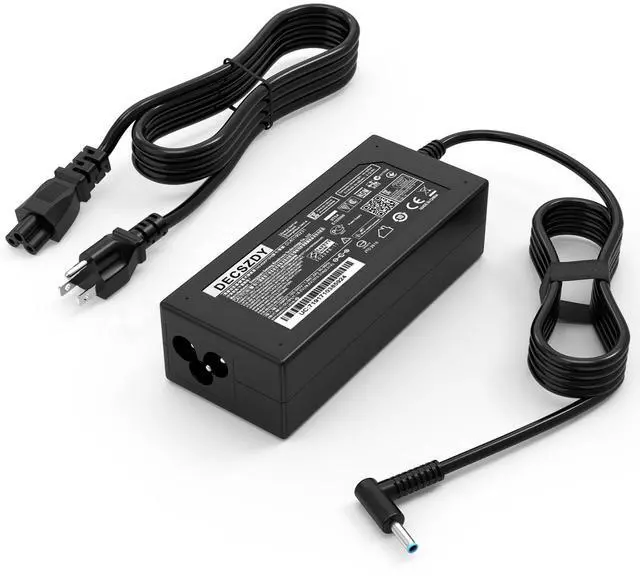 Main image of Laptop Charger Replacement for HP Laptop Computer 45W Smart Blue Tip Power Adapter