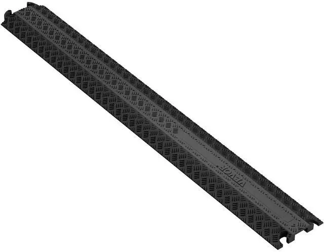 Main image of Thermoplastic Rubber Drop Over Cable Cover Ramp, 2,000 lbs/axle Load Capacity, Heavy Duty TPR Cable Hose Protector Ramp, Floor Cord Cover for High Walking Traffic Areas Home Office Warehouse