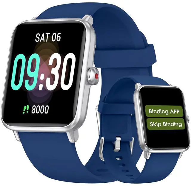 Main image of Smart Watch, Fitness Tracker with Heart Rate Monitor, Blood Oxygen, Sleep Tracker, 41mm Touchscreen Smartwatch for Android iOS Waterproof Pedometer Watches Step Calories Tracker for Women Men