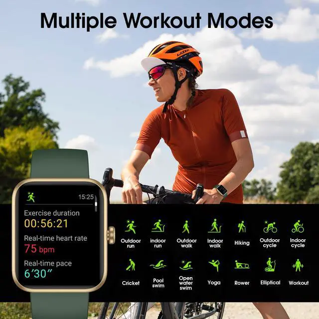 Alt view image 3 of 7 - Smart Watch, Fitness Tracker with Heart Rate Monitor, Blood Oxygen, Sleep Tracker, 41mm Touchscreen Smartwatch for Android iOS Waterproof Pedometer Watches Step Calories Tracker for Women Men