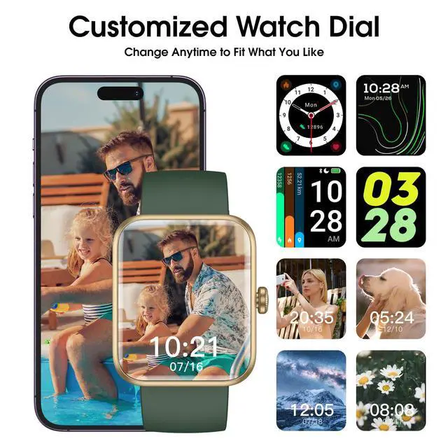 Alt view image 5 of 7 - Smart Watch, Fitness Tracker with Heart Rate Monitor, Blood Oxygen, Sleep Tracker, 41mm Touchscreen Smartwatch for Android iOS Waterproof Pedometer Watches Step Calories Tracker for Women Men