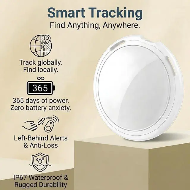 Alt view image 2 of 7 - 2 Pack GPS Tracker for Vehicles Works with Apple Find My(iOS Only) Mini Real-Time Hidden Car Locator Air Tracker Tag Undetectable Tracking Device for Car Global Coverage No Monthly Fee or SIM Required