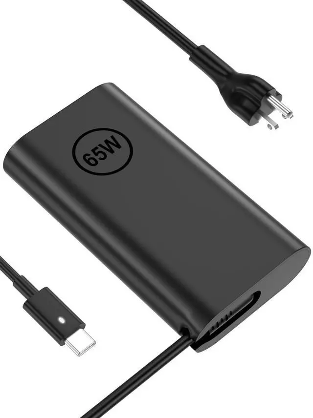 Main image of 65W USB-C Laptop Charger Compatible with Dell Latitude 5420 5430 5520 5540 5400 7420 7430 7320 7410 7440 5530 5410, XPS 13 9360 9370 9380, Chromebook 3100 3110 3400 Type C Power Cord