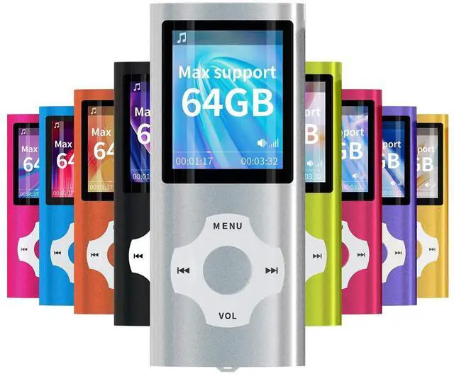 Main image of MP3/MP4 Portable Player,1.8 Inch LCD Screen,Max Support 64GB,Silver