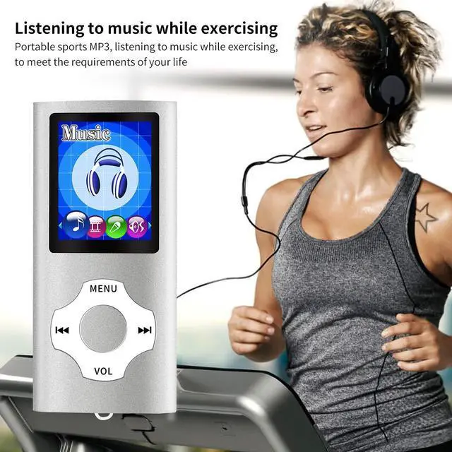 Alt view image 4 of 6 - MP3/MP4 Portable Player,1.8 Inch LCD Screen,Max Support 64GB,Silver