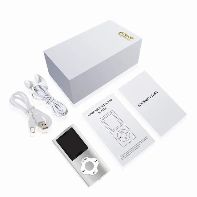 Alt view image 6 of 6 - MP3/MP4 Portable Player,1.8 Inch LCD Screen,Max Support 64GB,Silver