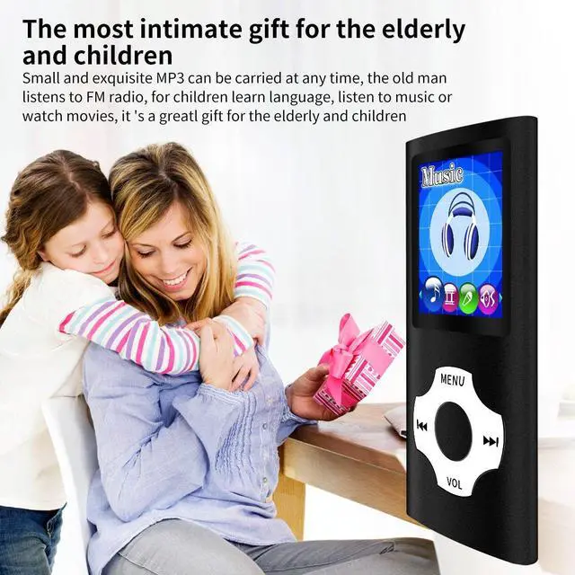 Alt view image 2 of 6 - Support TF Cards Slim 1.8" LCD Mp3 Mp4 Player Media/Music/Audio Player with Accessories Black