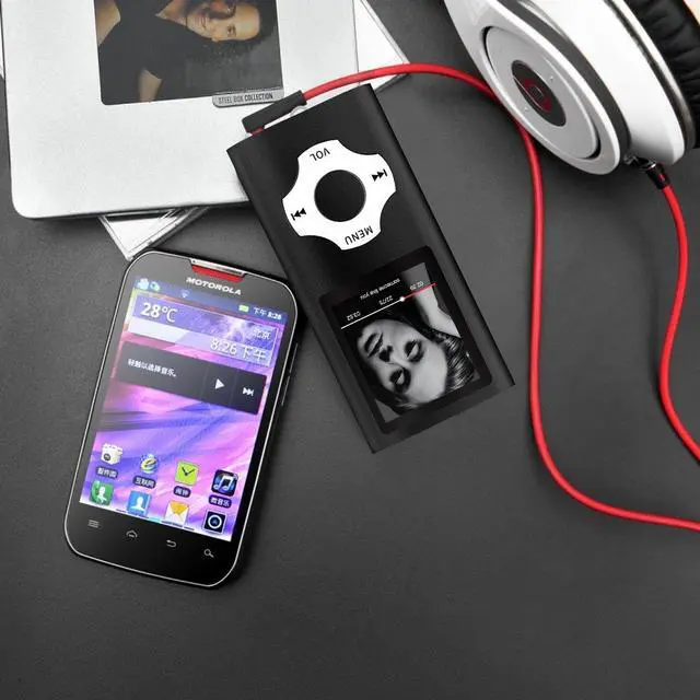 Alt view image 3 of 6 - Support TF Cards Slim 1.8" LCD Mp3 Mp4 Player Media/Music/Audio Player with Accessories Black