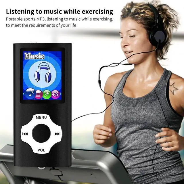 Alt view image 5 of 6 - Support TF Cards Slim 1.8" LCD Mp3 Mp4 Player Media/Music/Audio Player with Accessories Black