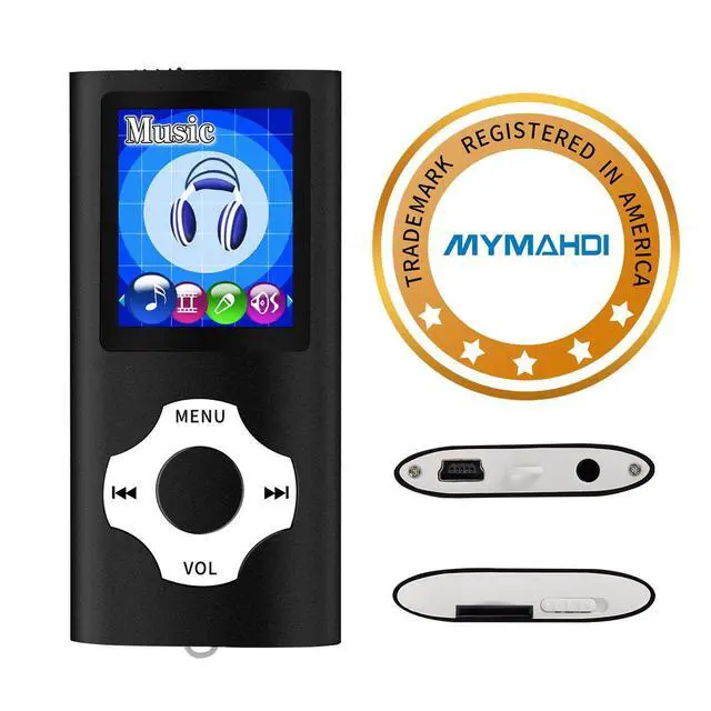 Alt view image 6 of 6 - Support TF Cards Slim 1.8" LCD Mp3 Mp4 Player Media/Music/Audio Player with Accessories Black