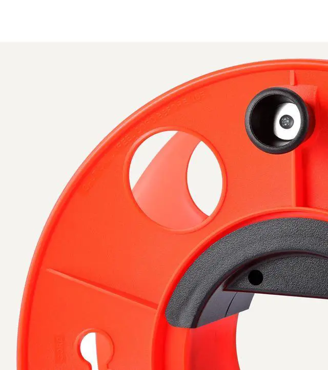 Alt view image 3 of 5 - Extension Cord Reel, 150-foot Capacity for 16/3 SJT Cord, Impact-Resistant, Orange
