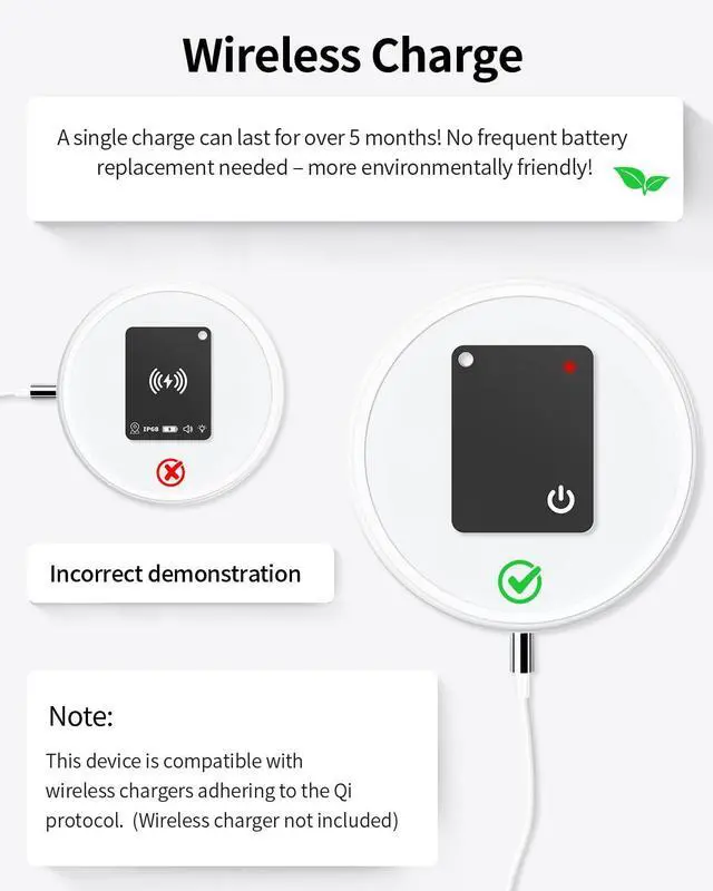 Alt view image 5 of 7 - Air Tracker Tag (iOS Only) Wallet Tracker Works with Apple Find My, Rechargeable Smart Tag Key Finder Locator with Sound, Item Finders for Key, Wallet, Luggage, Backpack, Suitcases, Passport
