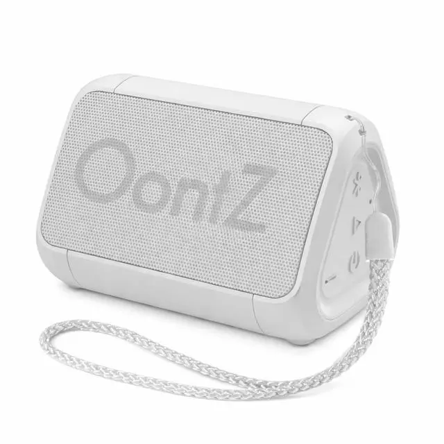 Main image of OontZ Angle Solo Portable Bluetooth Speaker - Ultra Portable, 14 Hours of Playtime, 100ft Wireless Range, Waterproof, Budget-Friendly Speaker for Travel, Outdoor or Home, Great Gift (White)