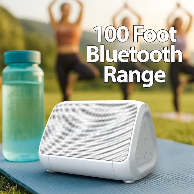 Alt view image 3 of 7 - OontZ Angle Solo Portable Bluetooth Speaker - Ultra Portable, 14 Hours of Playtime, 100ft Wireless Range, Waterproof, Budget-Friendly Speaker for Travel, Outdoor or Home, Great Gift (White)