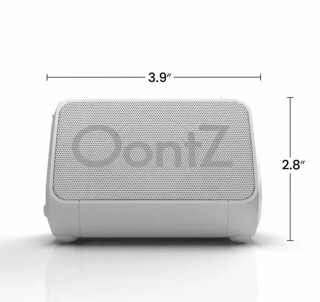 Alt view image 7 of 7 - OontZ Angle Solo Portable Bluetooth Speaker - Ultra Portable, 14 Hours of Playtime, 100ft Wireless Range, Waterproof, Budget-Friendly Speaker for Travel, Outdoor or Home, Great Gift (White)