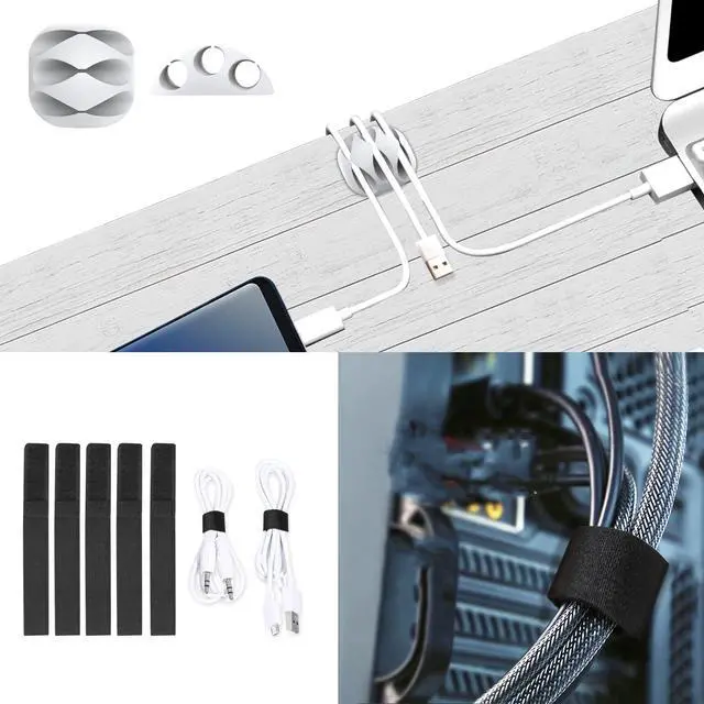 Alt view image 5 of 7 - Updated White Cable Raceway Kit, 77 (5x15.5) inch Open Slot Wire Covers for Cords, Cable Management System to Hide Under Desk/TV/Computer/Net/Power Cords(Pack 5)