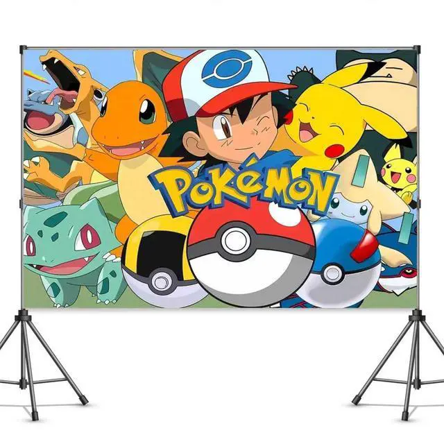 Main image of Anime Birthday Party Decorations,Happy Birthday Banner Backdrop for Birthday Party Supplies