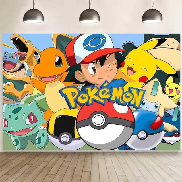 Alt view image 4 of 5 - Anime Birthday Party Decorations,Happy Birthday Banner Backdrop for Birthday Party Supplies