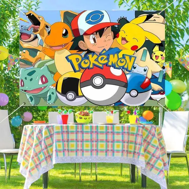 Alt view image 5 of 5 - Anime Birthday Party Decorations,Happy Birthday Banner Backdrop for Birthday Party Supplies