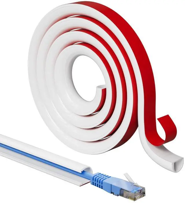 Main image of 78Cord Hider for Wall Mounted TV,Adhesive One-Cord Cable Hider for Wall,Cord Covers Raceway Kit for Wires Hider,Flexible Silicone Cable Concealer for Home Office,W 0.54× H 0.39