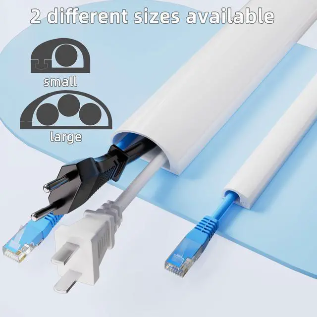Alt view image 7 of 7 - 78Cord Hider for Wall Mounted TV,Adhesive One-Cord Cable Hider for Wall,Cord Covers Raceway Kit for Wires Hider,Flexible Silicone Cable Concealer for Home Office,W 0.54× H 0.39