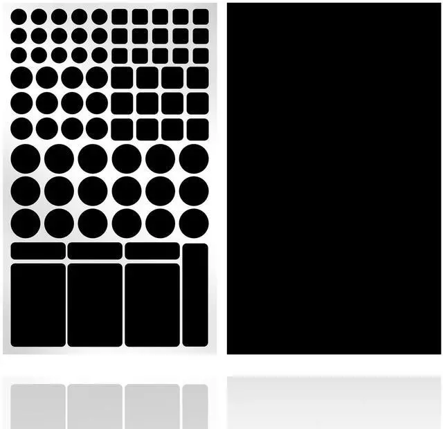 Main image of Light Blocking Stickers,2 Sheets Black,100% Blocking(100% Blocking)