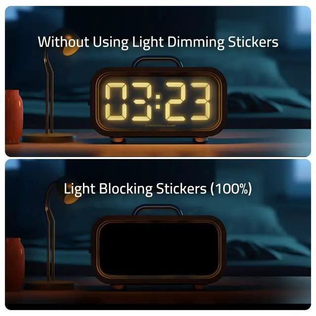 Alt view image 4 of 7 - Light Blocking Stickers,2 Sheets Black,100% Blocking(100% Blocking)