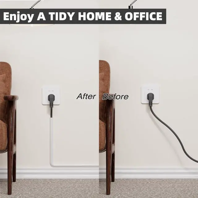 Alt view image 4 of 6 - 39" Silicone Cord Hider for Wall Mount TV,Self-Adhesive Cable Hider for 1 Cord(1/4" Diameter),Cable Management Under Desk,Cord Organizer,Cable Raceway Home & Office Trim,Cord Concealer Channel,White
