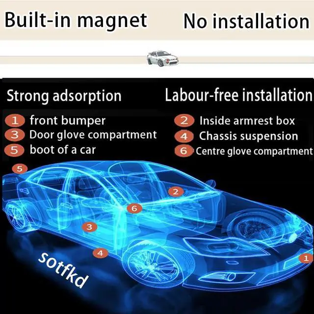 Alt view image 2 of 6 - 2 Pack GPS Tracker for Vehicles,Tracker Device for Vehicles,Tracking Devices for Cars Hidden,Car GPS Tracker (Only iOS) | No Monthly Fee | Magnetic Shell | Waterproof | Works with Apple Find My