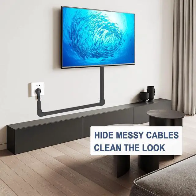 Alt view image 3 of 7 - Cord Cover Raceway Kit - 157" Cable Concealer, Wire Hider for TV Wall Mounting and Wire Management, Black