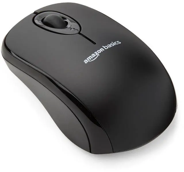 Main image of 2.4 GHz Wireless Optical Computer Mouse with USB Nano Receiver, Portable, No Wires, Smooth Tracking, Multi-Device Compatibility, Black