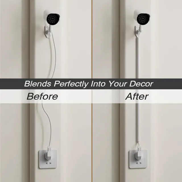 Alt view image 5 of 7 - 78 TV Cord Hider for Wall Mounted TV, Selfadhesive Wall Cable Hider for 2-3 Cords, Flexible Silicone White Cord Covers Wire Hiders for Cords on Wall,Babyproof Cable Concealer Racewasy Management