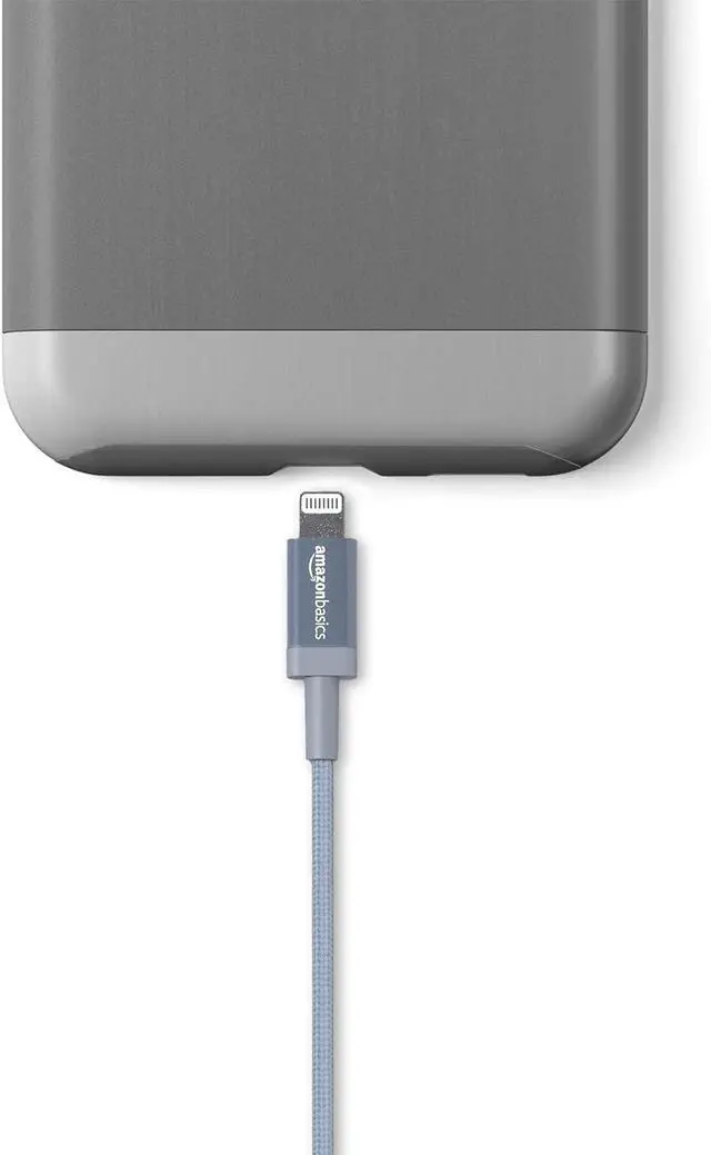 Alt view image 4 of 6 - 2-Pack USB-A to Lightning Cable, Apple MFi Certified, Nylon Braided Cord for iPhone 14 13 12 11 X Xs Pro, Pro Max, Plus, iPad, Data Sync, 3 Foot, Dark Gray