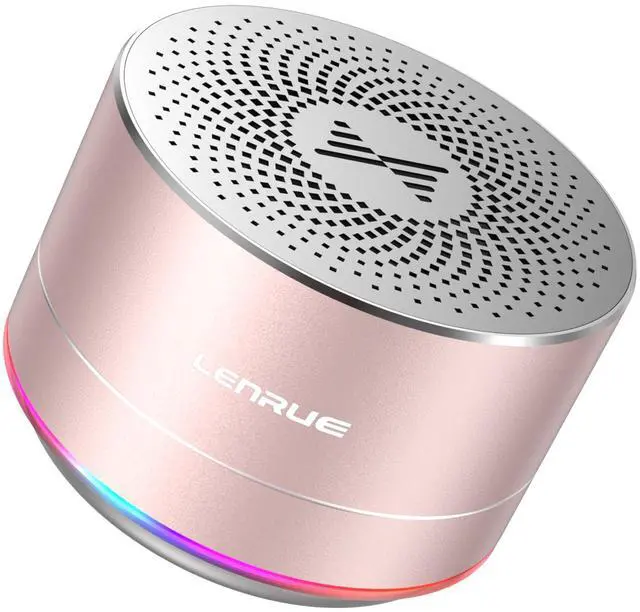 Alt view image 5 of 6 - Portable Wireless Bluetooth Speaker with Built-in-Mic,Handsfree Call,AUX Line,HD Sound and Bass for iPhone Ipad Android Smartphone and More (Pink+case)