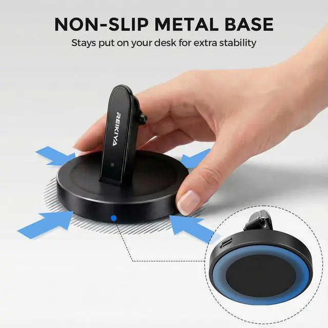 Alt view image 4 of 7 - Charging Stand for Ray-Ban Meta Smart Glasses (Gen 1 & 2), Portable Charging Dock for Wayfarer, Headliner, Skyler with 3.3 ft USB-C Cable, Charger for Meta Glasses, RayBan Meta Accessories