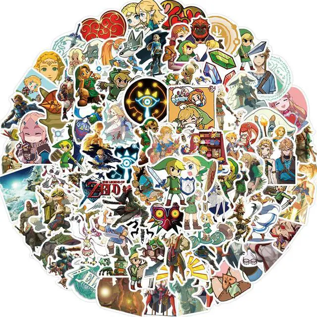 Main image of 100pcs Cartoon Cool Game The Legend of Zelda Stickers Waterproof Deals Car Bicycle Suitcase Computer Water Bottle Mobile Phone Stickers (LZ)