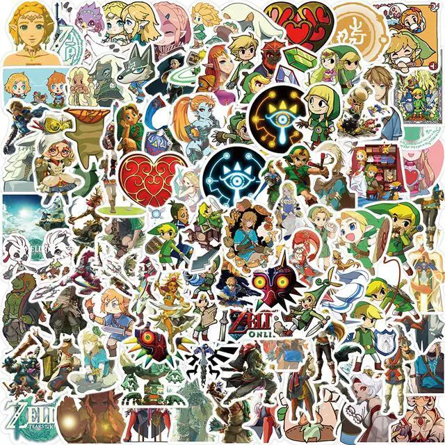 Alt view image 3 of 5 - 100pcs Cartoon Cool Game The Legend of Zelda Stickers Waterproof Deals Car Bicycle Suitcase Computer Water Bottle Mobile Phone Stickers (LZ)