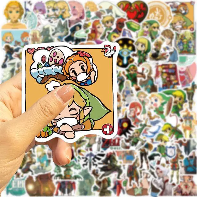 Alt view image 5 of 5 - 100pcs Cartoon Cool Game The Legend of Zelda Stickers Waterproof Deals Car Bicycle Suitcase Computer Water Bottle Mobile Phone Stickers (LZ)