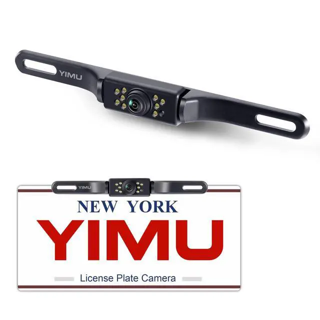 Alt view image 2 of 7 - Car Backup Camera, License Plate Camera with 7 LED Lights Rear Camera, HD Night Vision Rear View Camera,Wide View Angle, IP69K Waterproof Reverse Vehicle Camera for Cars,SUV,Trucks,RV, Pickup