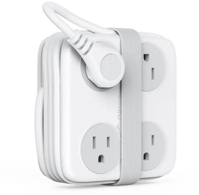 Main image of 5 Ft Extension Cord with 3 USB Ports, Power Strip for Desktop, 4 Side Outlet Extender(8 AC) & Flat Plug, 11 in 1 Charging Station for Home/Office/Dorm - AP3 PRO