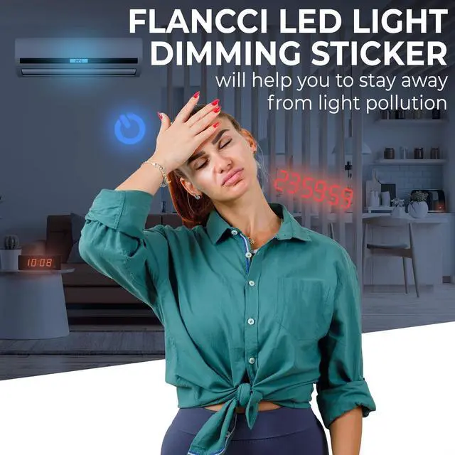 Alt view image 4 of 7 - LED Light Blocking Stickers, Light Dimming Stickers, (2 Sheets) Dimming Sheets (4 Sheets 80%)